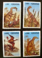 GHANA Prehistoire. Animaux Prehistoriques (yvert 1334/37) ** MNH, Sans Charniere. - Prehistorisch