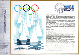 Feuillet Tirage Limité CEF 360 Jeux Olympiques Montréal Bateau - Covers & Documents