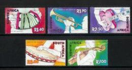 SOUTH AFRICA, 2001, Mint Never Hinged Stamp(s), Music In South Africa, Nr(s) 1398-1402  #6751 - Nuovi