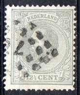 Pays Bas ; Hollande ;  1872 ; N° Y : 22  ; Ob ,points Losange (7); ;  " Guillaume III " ; Cote Y :  3.00      E. - Gebraucht