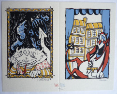 Ex Libris - REVEL - CHICAULT - DROLE D´ANGE GARDIEN T1 - NS - SANS TITRE Sérigraphie - Ilustradores P - R