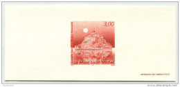 Gravure De L´Imprimerie Des Timbres-Postes "3.00F Mont Saint Michel 1998" Manche - Normandie - Ohne Zuordnung