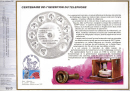 Feuillet Tirage Limité CEF 370 Invention Du Téléphone - Covers & Documents