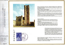 Feuillet Tirage Limité CEF 378 Lodève Cathédrale - Covers & Documents