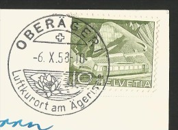 LÄNDLI Aegerisee Zug Stempel ! Oberägeri 1958 - Oberägeri