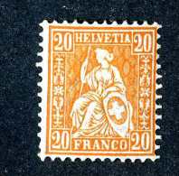 2895 Switzerland 1881  Michel #40 M* Scott #45    ~Offers Always Welcome!~ - Unused Stamps