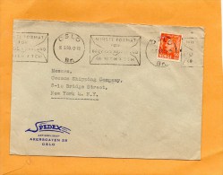 Norway 1959 Cover Mailed To USA - Briefe U. Dokumente