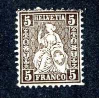 2907 Switzerland 1881  Michel #37 M* Scott #43    ~Offers Always Welcome!~ - Unused Stamps