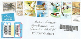 Israel Jerusalem Ducks Bird Barcoded Registered Cover - Canards