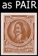 GREAT BRITAIN. Charles I. Brown ESSAY PAIR Ungum.    [essai,Probedruck,ensayo, Saggio,proef] - Essais & Réimpressions