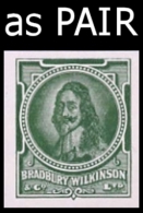 GREAT BRITAIN. Charles I. Green ESSAY PAIR Ungum.     [essai,Probedruck,ensayo, Saggio,proef] - Prove & Ristampe