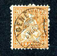 2954 Switzerland 1863  Michel #24  Used  Scott #45  ~Offers Always Welcome!~ - Used Stamps