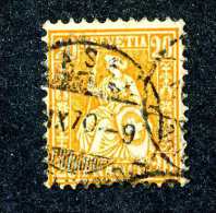 2955 Switzerland 1863  Michel #24  Used  Scott #45a  ~Offers Always Welcome!~ - Usados