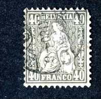 2956 Switzerland 1867  Michel #34  Used  Scott #58  ~Offers Always Welcome!~ - Oblitérés