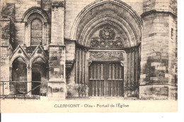 Delcampe - CLERMONT - PORTAIL DE L EGLISE - Clermont
