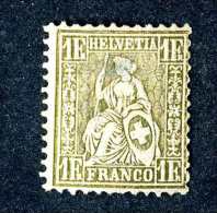 2970 Switzerland 1881  Michel #44  M*  Scott #68  ~Offers Always Welcome!~ - Unused Stamps