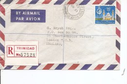 Trinité Et Tobago ( Lettre Recommandée Par Avion De 1965 Vers La Grande-Bretagne à Voir) - Trinidad & Tobago (1962-...)