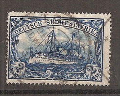 AFRIQUE DU SUD OUEST ALLEMAND.DSWA.1906.MICHEL N°30A.OBLITERE.14D6 - Sud-Ouest Africain Allemand