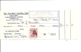 Union Sud-africaine ( Coupon De Travellers Chèque De 1959 Annulé à La Main à Voir) - Lettres & Documents