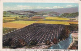 Picturesque Landscape From The Line Of The Norfolk & Western Railway Virginia - Norfolk