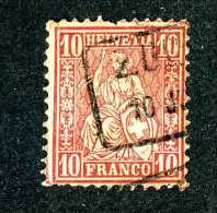 2977 Switzerland 1867  Michel #30  Used  Scott #53  ~Offers Always Welcome!~ - Gebruikt