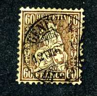 2982 Switzerland 1862  Michel #27  Used   Scott #48  ~Offers Always Welcome!~ - Oblitérés