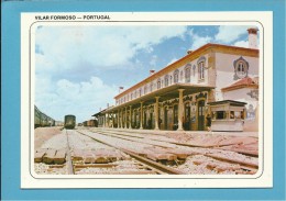 VILAR FORMOSO - ESTAÇÃO - RAILWAY - COMBÓIO - TRAIN - Portugal - 2 SCANS - Guarda