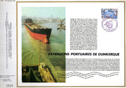 Feuillet Tirage Limité CEF 394 Extensions Portuaires De Dunkerque Bateau Port - Storia Postale