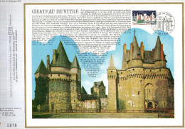 Feuillet Tirage Limité CEF 421 Château E Vitré - Storia Postale