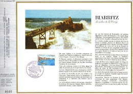 Feuillet Tirage Limité CEF 371 Biarritz Le Rocher De La Vierge - Storia Postale