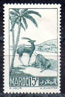 Maroc ; 1939 ; N°Y: 198 ; N*  ; " Gazelles "  ; Cote Y : 6.00 E. - Nuovi