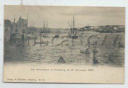 Flensbourg Ou Flensburg (Allemagne, Schleswig-Holstein): Hochwasser Blick General Im 1904 (lebendig) PF. - Flensburg