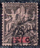 Madagascar ; 1896 ; N°Y: 35 ; Ob , Défaut Haut ; " Groupe "  ; Cote Y : 6.50 E. - Oblitérés