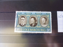 LUXEMBOURG ISSU COURRIER TIMBRE OU SERIE OBLITERE YVERT N° 651 - Used Stamps