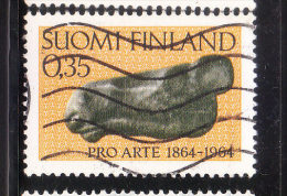 Finland 1964 Stone Elk's Head Used - Gebruikt