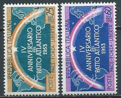 1953 ITALIA PATTO ATLANTICO VARIETà CARTA SPESSA MNH ** - JU046 - Varietà E Curiosità