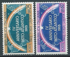 1953 ITALIA PATTO ATLANTICO VARIETà CARTA SPESSA MNH ** - JU046-3 - Varietà E Curiosità