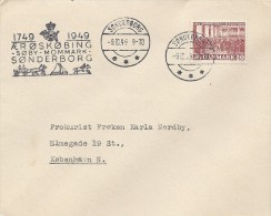 Cover Used Sønderborg 1948. Denmark  H-1491 - Covers & Documents