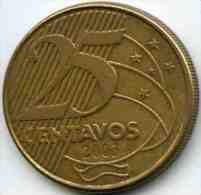 Brésil Brazil 25 Centavos 2003 KM 650 - Brasil