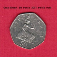 GREAT BRITAIN    50  PENCE  2001 (KM # 991) - 50 Pence