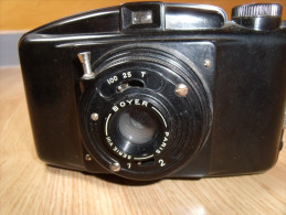 Appareil Photo PHOTAX III, Objectif BOYER Paris Série VIII, Time, 1/25 Et 1/100, Deux Diaphragmes. 1947. - Appareils Photo