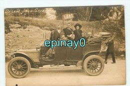 B- AUTOMOBILE - GAVARNIE - CARTE PHOTO - Voiture TORPEDO PANHARD LEVASSOR - Bus & Autocars