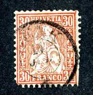 3089 Switzerland 1862  Michel #25  Used  Scott #46  ~Offers Always Welcome!~ - Used Stamps