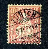 3100 Switzerland 1867  Michel #30  Used  Scott #53  ~Offers Always Welcome!~ - Gebraucht