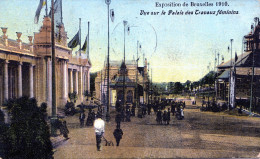 Exposition De Bruxelles 1910. Vue Sur Le Palais Des Travaux Féminins - Festivals, Events