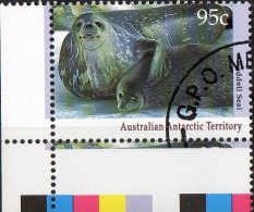 Australian Antarctic 1992 Regional Wildlife 95c Weddell Seal CTO With Gutter - Usados