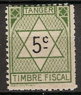 Tanger Fiscal 10 ** HBD. Imp. Paris. Verde - Marruecos Español
