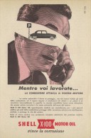 # ROYAL DUTCH SHELL OIL 1950s Car Italy Advert Pub Pubblicità Reklame Huile Olio Aceite Ol - Autres & Non Classés