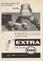 # EXXON MOBIL ESSO OIL 1950s Car Italy Advert Pub Pubblicità Reklame Huile Olio Aceite Ol Lancia Aurelia B24 Spider - Autres & Non Classés