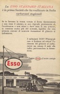 # EXXON MOBIL ESSO FUEL 1950s Car Petrol Italy Advert Pub Reklame Essence Benzina Benzin Gasoline - Autres & Non Classés